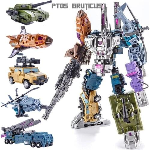 Transformation G1 Bruticus PT05 PT-05 5 In 1 Oversize 27CM Combination Action Figure Robot Kids Gifts Toys