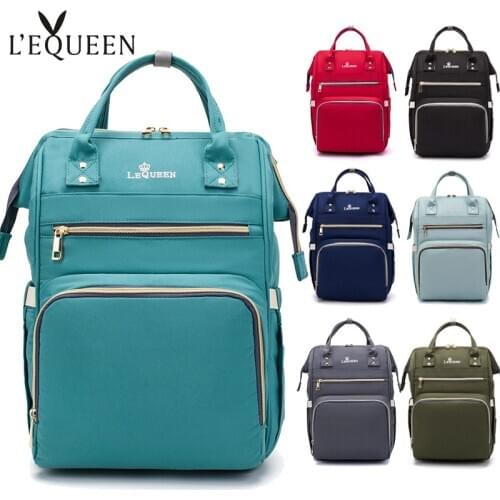LEQUEEN Diaper Bags Large Capacity Baby Nappy Backpack Multifunctional Nursing Bag Insulation Mommy Bag
