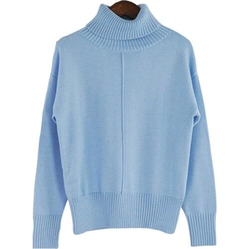 TAOVK Autumn Women Wool V-neck Long Sleeve Sweater