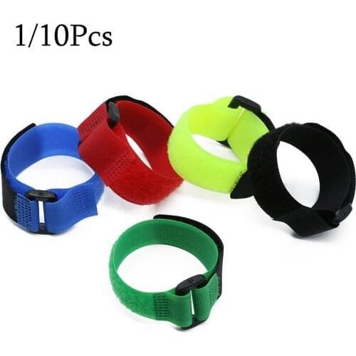 1/10pcs Fishing Rod Belts Nylon Reusable Outdoor Fastener Fishing Rod Bundel Ties Fishing Bevestiging Band Accessories Straps