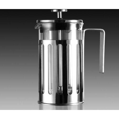 1pc Coffee Filters Coffeeware High Quality glass Tea maker high temperature Coffee pot glass pressure pot with Inox frame