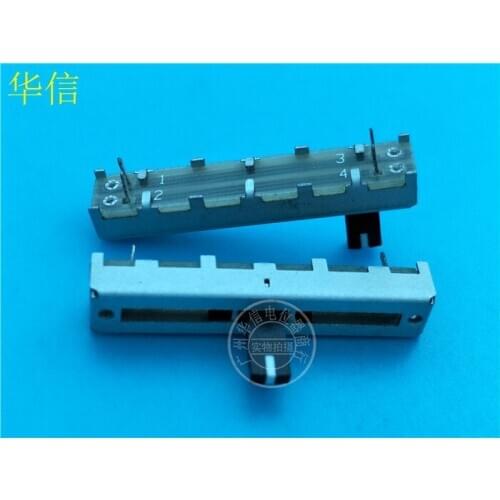 5pcs for Taiwan SC3043N A50K fader straight slide potentiometer / with the midpoint