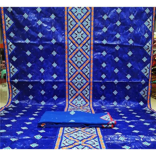 Africain bazin riche tissu avec brode Jacquard brocade fabric bazin and nigerian lace african fabric basin riche femme 7yard