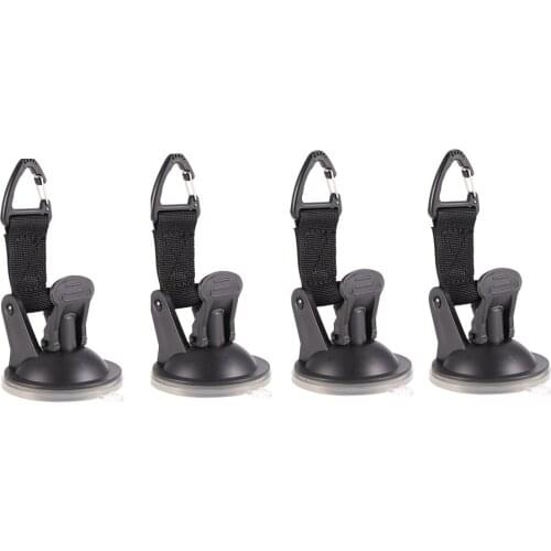 AOZBZl 4 Pcs Outdoor Suction Cup Anchor Securing Hook Tie Down Camping Tarp As Car Side Awning Pool Tarps Tents Securing Hook