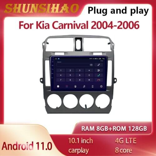 Ouchuangbo Car Radio For 10.1inch Kia Carnival 2004-2006 CarPlay Multimedia Video Player GPS Navi headunit Android 10 6G+128G