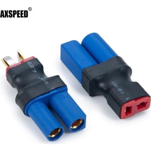 AXSPEED Battery Adapter EC5 to T Deans Female Male Connector Banana Plug for RC Car Lipo Battery Control Parts DIY