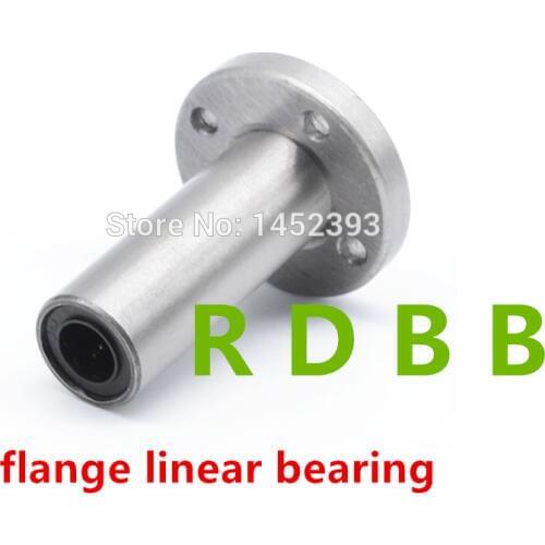 Free shipping LMF8LUU 8mm Longer Round Flanged Type Linear Bushing Ball Bearing LMF8LUU LMF8L CNC parts 3d printer parts