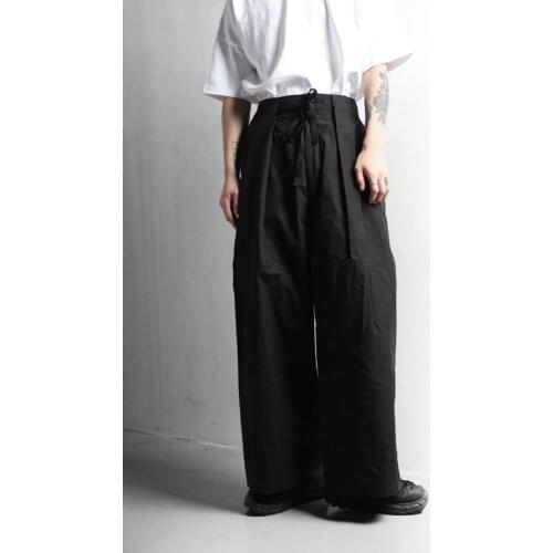 Mens clothing pants new trend hip hop comfortable versatile loose wide leg pants wide pants mop floor mens large pants