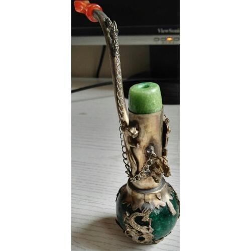 Boutique hand smoke tibet silver pipe