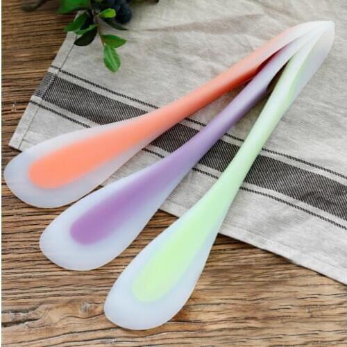 Household DIY Silica Gel Double Heads Spatula Spoons Reusable Silicone Spatulas Kitchen Baking Tool LX4474