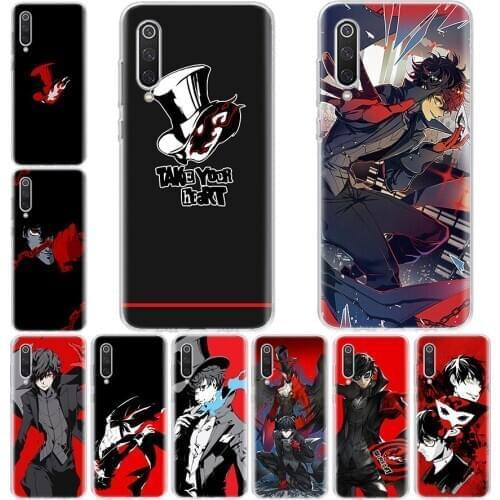 P5 P Persona 5 Phone Case For Xiaomi Redmi Mi Note 9S 8T 9 8 7 6 5A 5 S2 K30 K20 9A 8A 7A 6A 8 7 6 Pro Coque Cover