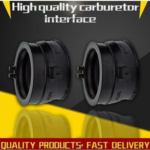 Black Carburetor Adapters Interface Insulator Connectors Gum for Honda Steed400 92-97 Steed 400 1992-1997 1996 1995 1994 1993