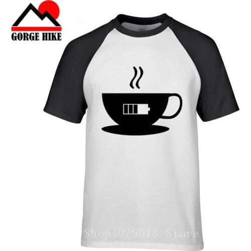 Simple Coffee Recharging Fishing Beer Sex Battery T Shirt Fitness Tee Shirt Novelty Summer Style Round Neck Personalized Shirt