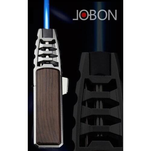 Jobon 588 Gas Lighter Long Pen Style Kitchen Creative Powerful Straight Into the Blue Flame Cigar Windproof Lighter