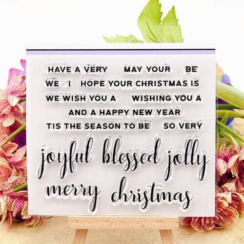 Hot selling Short sentence transparent clear stamp / silicone seal roller stamp DIY scrapbook album / card production