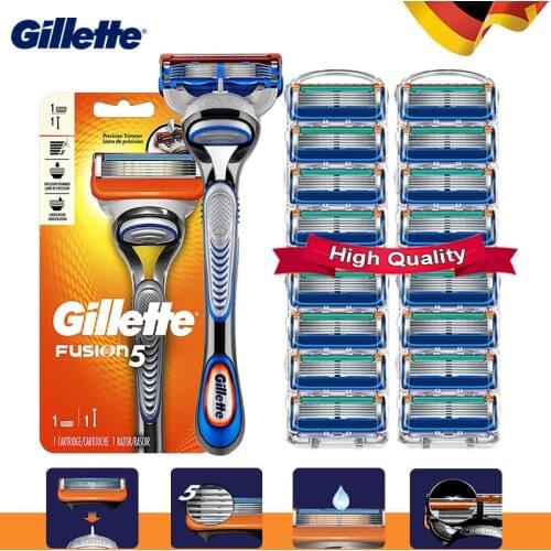 Straight Razor Cassettes for Gillette Fusion 5 Machine for Shaving Manual Blades Mens Shaver and Replacement Blades Shaver Set