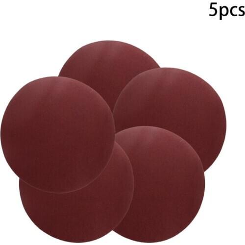 Utoolmart 5/10/15pcs 8-inch Disc Adhesive Back Sandpaper No Hole Almina Round Sanding Sheet Polishing Tool Grit 120/150/180/240