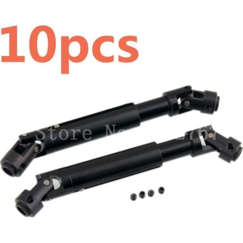 10 Pieces HSP RC Car Alum. Alloy Upgrade Part 180011 Universal Driven Dogbone(Al.) 106-140mm For 1/10 Scale Nitro Crawler Truck
