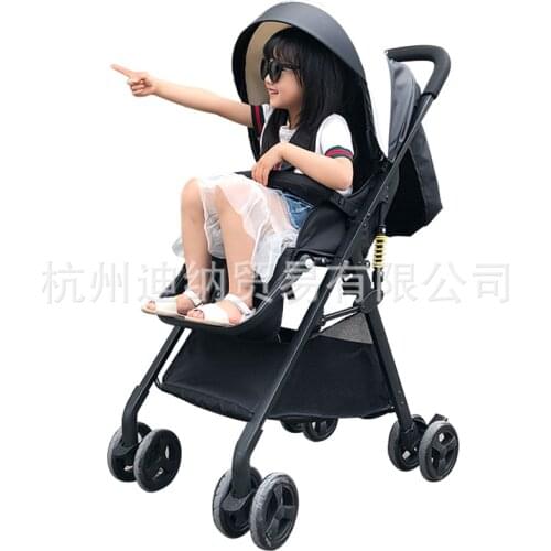 Light Baby stroller Can Sit On A Reclining Ultralight Folding Carriage Portable High-view Umbrella Baby Trolley