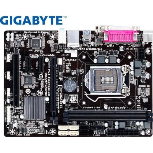 Gigabyte GA-B85M-D3V original motherboard LGA 1150 DDR3 B85M-D3V 16GB USB3.0 SATA3 B85 used Desktop motherboard PC