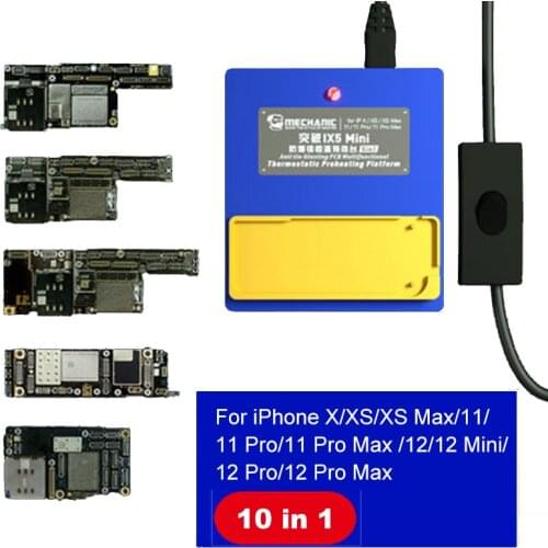Mechanic iX5 Mini 10 in 1 Explosion Constant Temperature Preheating Platform For iPhone X-12Pro Max Motherboard Desolder Repair