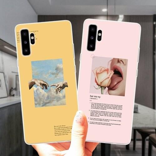 Fashion Aesthetic Art Luxury Cear Soft Silicone Case Cover For Samsung M51 M31 M11 M21 M30S M10 M20 M40 NOTE 20 Ultra 10 Pro 9 8