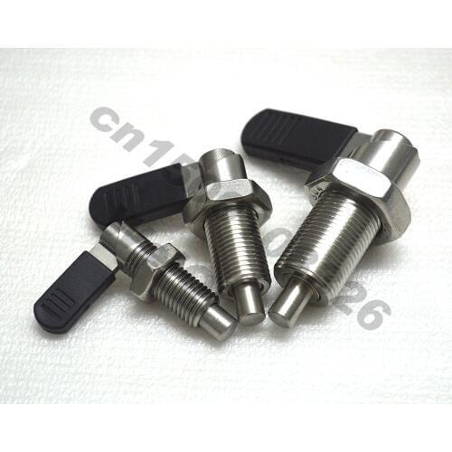 Wholesale!100pcs /lot Index Bolts Indexing Plungers,with lever gap,Spring screw pin.stainless steel,fine thread M10M12M16M20