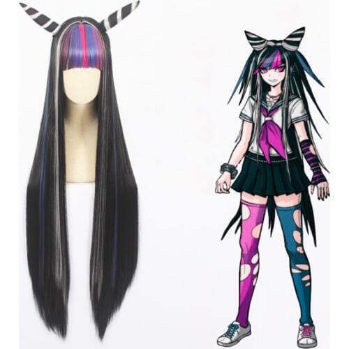 Anime Danganronpa 3 Cosplay Wigs Ibuki Mioda Cosplay Wig Heat Resistant Synthetic Wig Hair Halloween Party Game Women Wig