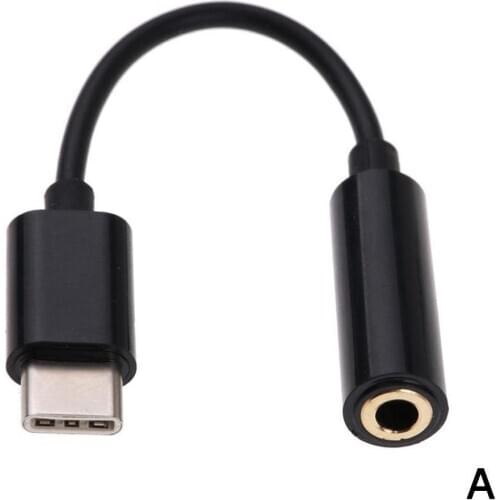 Type-C To 3.5mm Earphone Cable Adapter Usb 3.1 Type Android Male For Samsung C Audio Xiaomi Female OnePlus AUX Ja USB-C LG N3W2