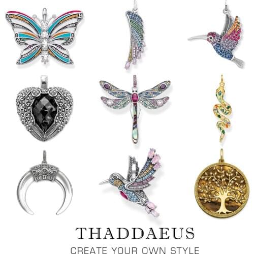 Pendant Dragonfly,2020 Spring New Jewelry Bohemia 925 Sterling Silver Paradisiacal Nature Happiness Freedom Gift For Women