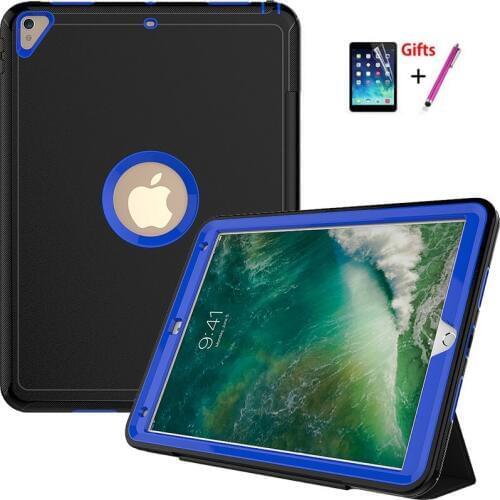 Luxury Smart Wake up function Case For iPad Pro 9.7 Safe Armor Shockproof Heavy Duty Silicone Hard Cover for Pro 9.7 inch+ Gifts