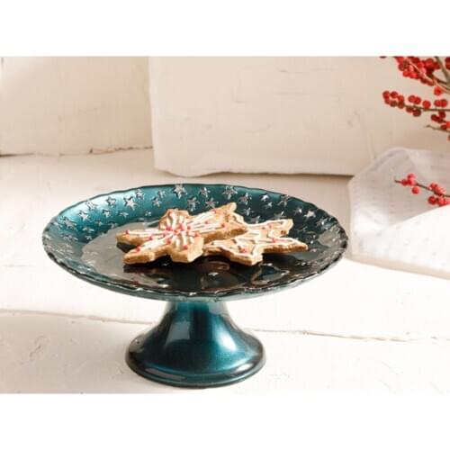 English Home Mery Glass Cake Stand 18 Cm Green 10030355