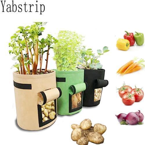 Home garden Breathable Potato Tomato Vegetable moestuin Plant Growth Bag jardin Vertical Garden Grow Bag pot