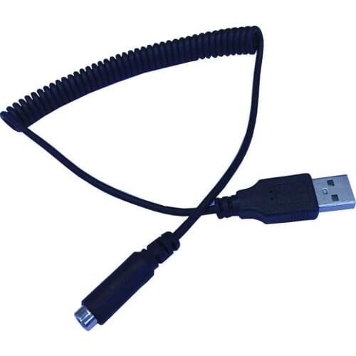 USB to DC3.8*1.4 female USB cable, retractable spring cable, 5V2A current power cable, charging cable 1.5 m