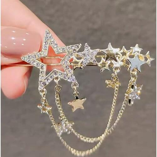 Clip Headdress Tassel Hairpin Liu Haibin Clip Side Star Hairpin Frog Buckle Top Clip