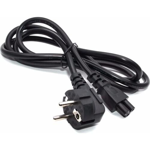 1PCS 5ft C5 Cloverleaf Lead to EU 2 Pin AC EU Plug Power Cable Lead Cord PC Monitor