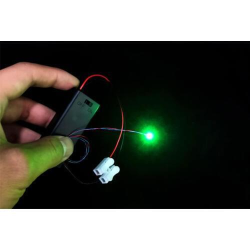 10 Pcs AAA Two 3V 18650 Battery Holder Box With Switch Cover Gift Terminal Block Patch LED light Wiring Sand Table Scenery Model