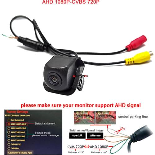 AHD car Rear View Reverse Camera for Toyota Alphard MK2 Noah R70 Sequoia II Vellfire MK2 Esquire NAV1 Dynamic Trajectory Track