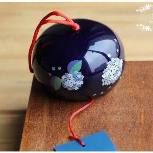 2017 Ceramic Japanese Wind chimes Lucky bells hanging decorations, wall hanging wind bells, windchimes, free shipping