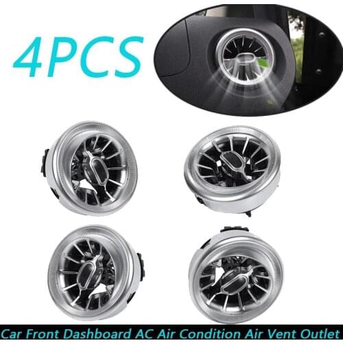 4Pcs/Set Car Front Dashboard AC Air Conditioner Air Vent Outlet Trim for Mercedes Benz V Class Vito Viano W447 2015-2019