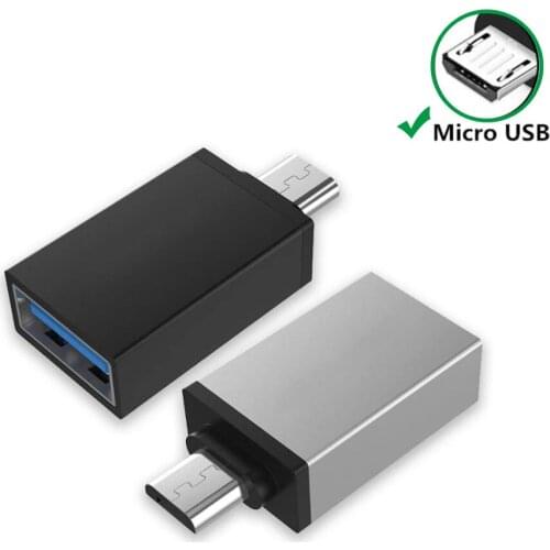 Micro USB to USB, Micro USB 3.0 OTG Adapter On The Go Adapter Micro USB Male to USB Female Compatible with Samsung S7 S6 Edge S4
