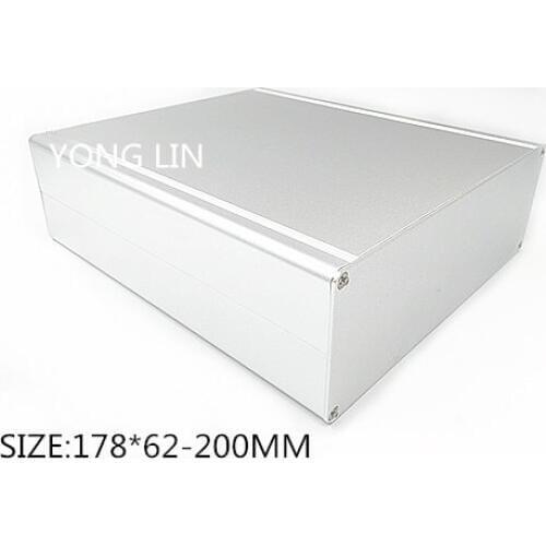 1PCS Aluminum box 178*62-200mm/DIY server shell/Small chassis aluminum/MIni chassis enclosure/Multifunctional aluminum housing