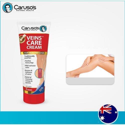 Australia Carusos Health Veins Clear Care Cream for Varicose Spider Veins Great looking Healthy Legs Vein Strength Elasticity