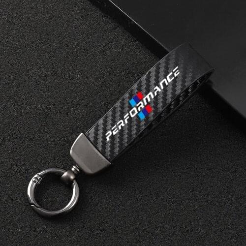 For bmw e90 e60 f30 f31 car Accessories High-Grade Leather Car KeyChain 360 Degree Rotating Horseshoe Buckle Jewelry Key Rings