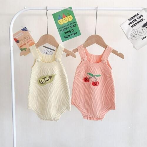 Baby Spring Autumn Kintted Clothes Bodysuit Cartoon Lovely Cute 100% Cotton New Style 2020 Infant Newborn 0-24M Boy Girl Clothes