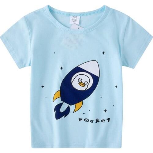 ZWY788 Children Costume Cosplay 2021 New Summer Clothes Kids The Character Cotton Tees Boys Girls Short Sleeve T-Shirt Tee Tops