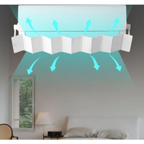 Avoid Direct Blowing Practical Adjustable Foldable Air Conditioner Deflector for Study