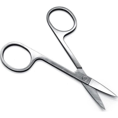 Curved Craft Eyebrow Scissors Eyelash Extensions Stainless Steel Cutter Hair Trimmer MPwell