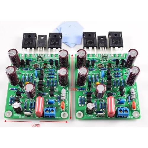 L7 MOSFET High Speed Field Effect Tube Power Audio Amplifier Dual Channel