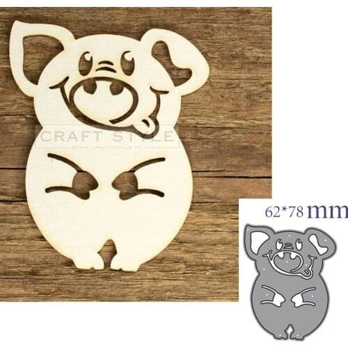 Metal cutting dies cut die mold Animal pig decoration Scrapbook paper craft knife mould blade punch stencils